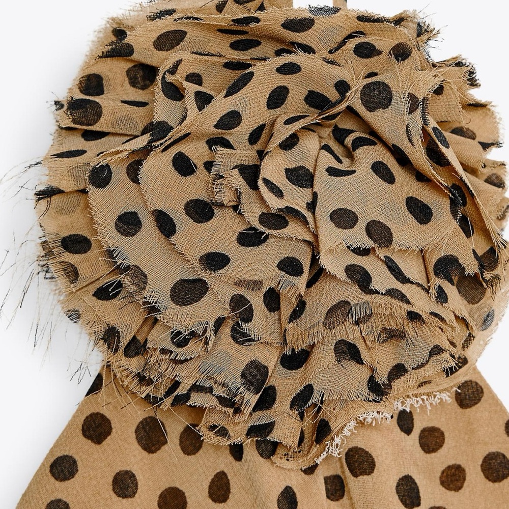 NWT Zara blogger fav FLORAL POLKA DOT dress
Light Brown 3675/535 - Picture 9 of 12